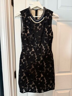 Phillip Lim 3.1 Floral Lace Pearl Neck Sheath Dress